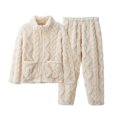 thumbnail image 1 of Kids' Pajamas Pattern Printed Short Sleeve Button Down Shorts Set Outfits Girls' Sleepwear Pink 12-13, 1 of 1
