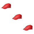 thumbnail image 4 of ZheElen Flat Cap Chic And Stylish Easy To Clean Comfortable And Lightweight MenBerets red 3Set, 4 of 6