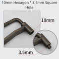 thumbnail image 1 of Motorcycle Valve Screw Adjusting Tool Set – Hex Socket Wrenches (8mm, 9mm, 10mm) for Precise Valve Tuning, Metal Construction, Bronze Finish, Compact 130mm Design(B), 1 of 10