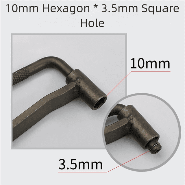 Motorcycle Valve Screw Adjusting Tool Set – Hex Socket Wrenches (8mm, 9mm, 10mm) for Precise Valve Tuning, Metal Construction, Bronze Finish, Compact 130mm Design(B)