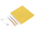 thumbnail image 3 of 2PCS 50x50cm Linen Fabric White Yellow Linen Cloth Handmade DIY Curtains Handbag Cloth, 3 of 14