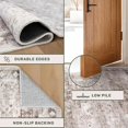 thumbnail image 4 of Beige Washable 2'6"x8' Kitchen Runner Rug Hallway Runner Long Bathroom Rug, Non-Slip Floor Rug for Large Entryway Indoor (2'6"x8' Beige/Latte), 4 of 7