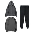 thumbnail image 1 of MeetoTime Women's 3 Piece Outfit Tracksuit Pullover Top Hooded Sweatshirt and Sweatpants Lounge Set, 1 of 5