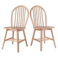 thumbnail image 1 of Ensemble de 2 chaises Windsor fini naturel, 1 of 9