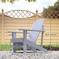 thumbnail image 3 of Outsunny Classic Adirondack Chair with Cup Holder for Backyard Grey, 3 of 10