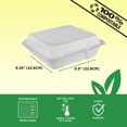 thumbnail image 4 of iECO Bagasse Containers 9"x9", 25 Count, 4 of 5