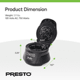 thumbnail image 4 of Presto Belgian Waffle Bowl Maker for 4" Waffles with Premium Nonstick Coating, Black, 4 of 11