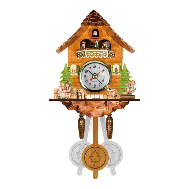 fastboy Traditional Black Forest Chalet Clock For Charming And Timeless Décor Cuckoo Clock Easy To Read CM002