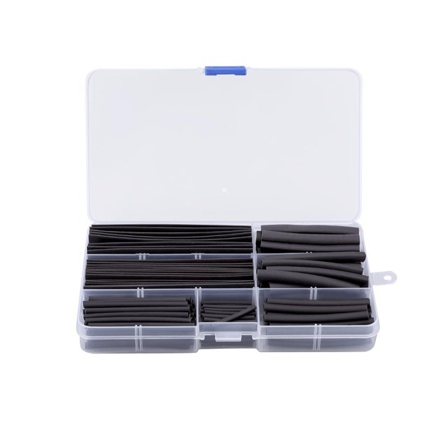 150pcs/set RC Wire Cable Sleeving Wrap 2:1 Heat Shrinking Tubing Tube Black