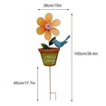 thumbnail image 3 of Moulin à Vent Rotatif en Fer pour Jardin et Cour Extérieure avec Tournesols, 3 of 11