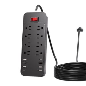 Power Strip With 8 Outlets 6 Usb Ports And 2 Type C Ports 2500W Surge Protector 6 Feet Cord Overload Protection For Home Office 16.58Oz