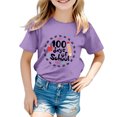 thumbnail image 4 of TZEWGL T-Shirts pour Enfants Imprimé Dessin Animé Col Rond Ample Manches Courtes Vêtements pour Filles Garçons Taille 3-4T, 4 of 4