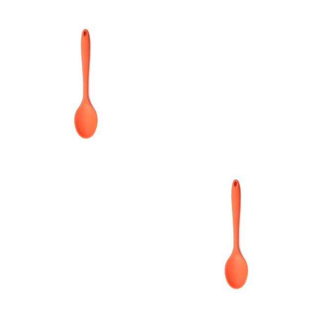 ZheElen Cuillère en Silicone Ustensiles Universels Résistants à la Chaleur Cuillère à Riz Outils de Cuisine Faciles à Nettoyer Cuillères de Cuisine 2Set
