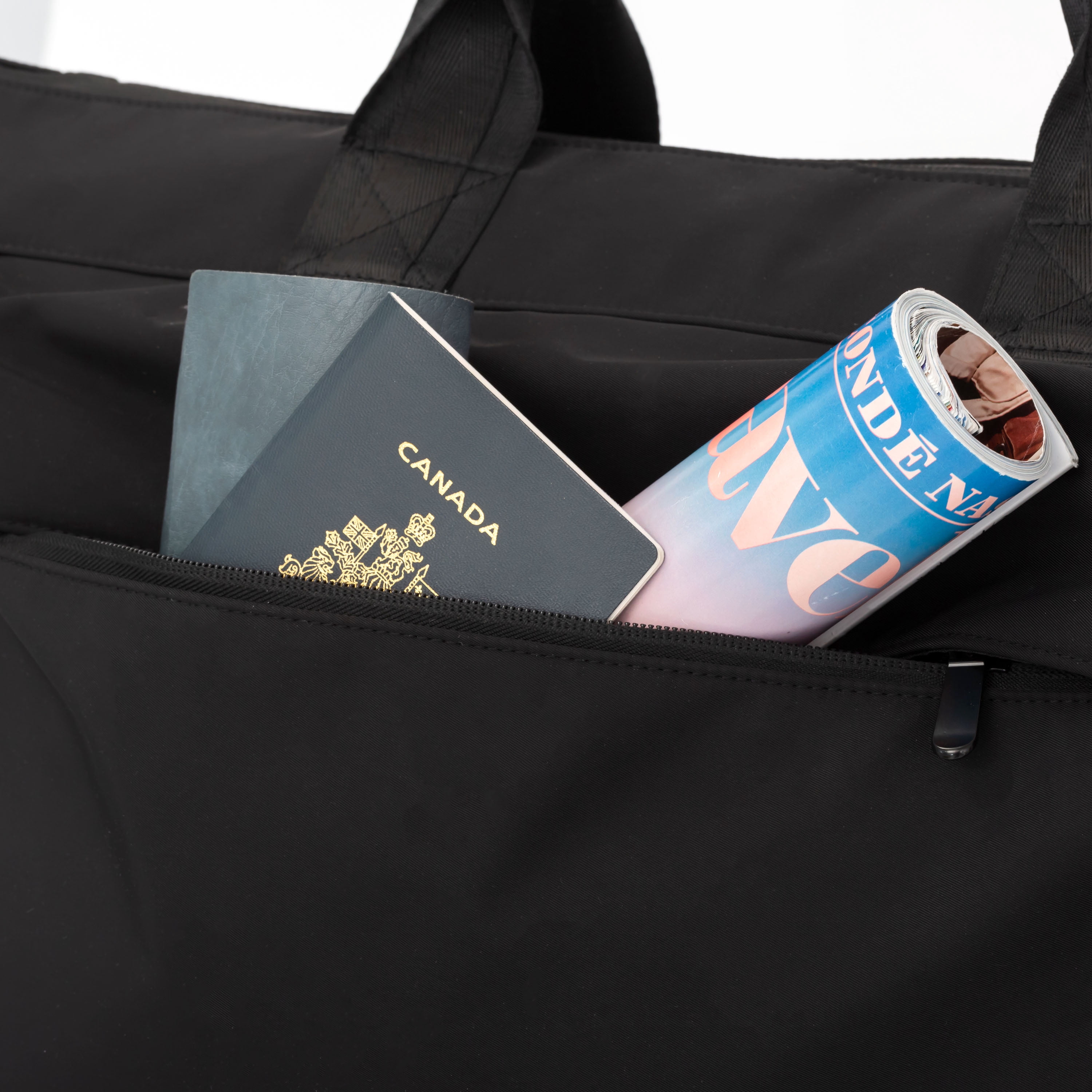 Jetstream Sac Week-End 20 po, Sac de Voyage avec Pochette pour Ordinateur Portable, Noir