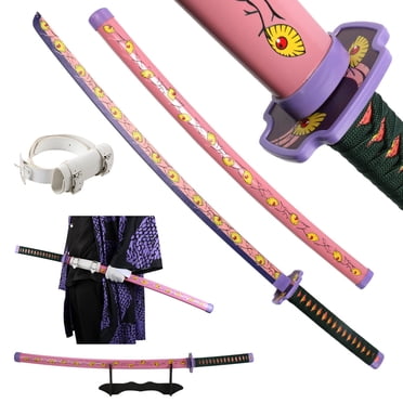 Elervino Épée Demon Slayer avec Porte-Ceinture, 41 Pouces, Épée Kokushibou