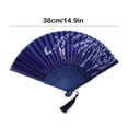 thumbnail image 4 of Feltree Classical Antique Style Fan Folding Fan Summer Tassel Model Portable Fan Paper Fan, 4 of 8