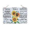 thumbnail image 1 of IH Casa Decor Metal Wall Sign Advice From A Sunflower, 1 of 4