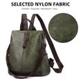 thumbnail image 4 of yeacher 2023 Sac à Dos Élégant pour Femme en Cuir PU - Sac de Voyage Rétro avec Conception Antivol, Multiples Poches, Imperméable et Durable, Bretelles Ajustables, Vert, 4 of 6
