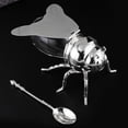thumbnail image 4 of Decorative Bee Shaped Honey Jar, Glass Honey Pot Container Aesthetic Short Term Honey Dispenser Bee Themed Serverware Beehive Honey Containers for Store Honey Syrup, 4 of 7