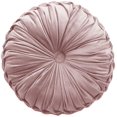 thumbnail image 1 of Coussin Rond en Velours pour la Maison, Décoration, Coussin Rond Plissé pour Canapé, Chaise, Lit, Voiture (Rose), 1 of 4