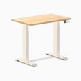 thumbnail image 1 of Desky Bureau Assis-Debout Mini Double - Teck Sublime / 32 x 20 Pouces avec Oeillets / Blé, 1 of 10