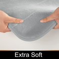 thumbnail image 3 of ORUYROP Memory Foam Bath Mat Large Size, Soft and Comfortable, Super Water Absorption, Non-Slip, Thick, Machine Wash, Easier to Dry for Bathroom Floor Rug (44 x 24 Inch, Silver), 3 of 7