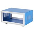 thumbnail image 1 of Peahefy Enclosure Cabinet,170*130*80mm Blue Metal  Enclosure Project Case DIY Junction Box,Junction Box, 1 of 8