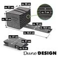 thumbnail image 4 of Oleegame 2PC RV Dining Tray Rack Camping Cutlery Storage 8 Dining Trays Or 6 Cups Bags With Cup Holders RV Glass Tray Cabinet Glass Cup Cutlery Storage Kitchen Tools (dining Tray Rack) Gray, 4 of 9