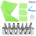 thumbnail image 2 of 20pcs Reusable Cake Baking Set Portable Baking Pastry Accessories Kitchen Cooking Scraper Tools, 2 of 8