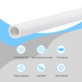 thumbnail image 3 of Unique Bargains 6.8mm ID 8.8mm OD 500mm White PVC Pipe Round Rigid Plastic Tube for Water Pipe, 3 of 5