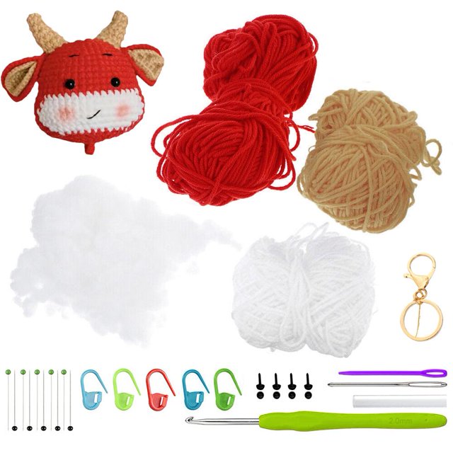Animals Crochet Craft Art Tool Crochet Kit Beginners Desk Topper Home Prof M7 U4R5