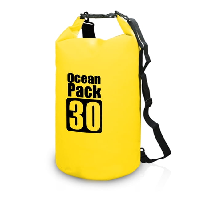 Amdohai Sac à Dos Étanche Extérieur 10 L / 15 L / 20 L / 30 L, Sac d'Eau en Rouleau pour Kayak, Rafting, Bateau, Randonnée en Rivière
