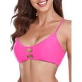 thumbnail image 3 of RELLECIGA Women's Strappy Longline Triangle Bikini Top, 3 of 6