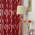 thumbnail image 2 of EGNMCR Rideaux, Rideaux pour Chambre 1 PCS Vignes Feuilles Tulle Rideau de Porte Fenêtre Panneau Drapé Voilage Foulard Cantonnières Rideau, 2 of 2