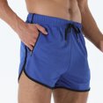 thumbnail image 2 of hotojiny Men's Athletic Running Shorts Drawstring Stretch Workout Shorts Lightweight Sports Gym Basketball Clothes with Zip Pockets, 2 of 7
