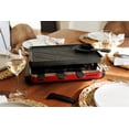 thumbnail image 3 of Swissmar Classic Raclette Grill - Cast Iron Red Reversible - 8 Person,  Heat Resistant spatulas,  Non Stick Dishes, 3 of 15