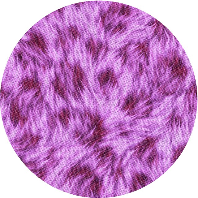 Ahgly Tapis Rond Lavable en Machine Intérieur Transitionnel Heliotrope Violet, 5 Pieds Rond