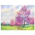 thumbnail image 2 of Paysage Printanier Violet - Impression sur Toile d'Art Floral, 2 of 3