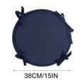thumbnail image 1 of Estbridge Coussins de Chaise Coussins de Chaise Intérieur Extérieur Coussins de Chaise Ronds avec Attaches Coussins de Chaise Ronds pour Chaises de Salle à Manger Coussin de Siège Rond Coussins de Chaise de Jardin Ensemble pour Meuble Jaune 15 Po, 1 of 9