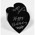 thumbnail image 2 of Inkdotpot 100 Pack Happy Birthday Favor Paper Tag Craft Real Silver Foil Hang Tag, 2 of 6