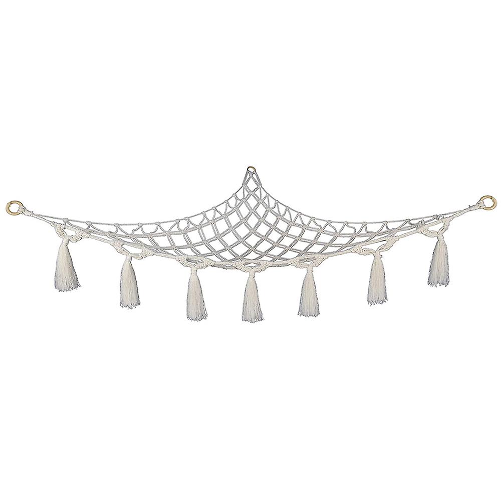 Hamac de Rangement en Corde de Coton pour Jouets en Peluche, Filet Organisateur de Rangement pour Jouets en Peluche pour Enfants