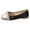 Black, variant on Bmisegm Ladies Large Size Single Shoes Simple Pure Colour Bowknot Low Heel Flat Bottom Single Shoes Loafers Casual Shoes for Women White 42