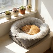 Foldable Pet Bed Mat – Warm Soft Washable Cat Dog Cushion for Indoor Outdoor Use