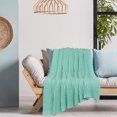 thumbnail image 4 of Unique Bargains Cotton Blanket Decorative Cable Knitted Throw Soft Knit Blankets, 4 of 10