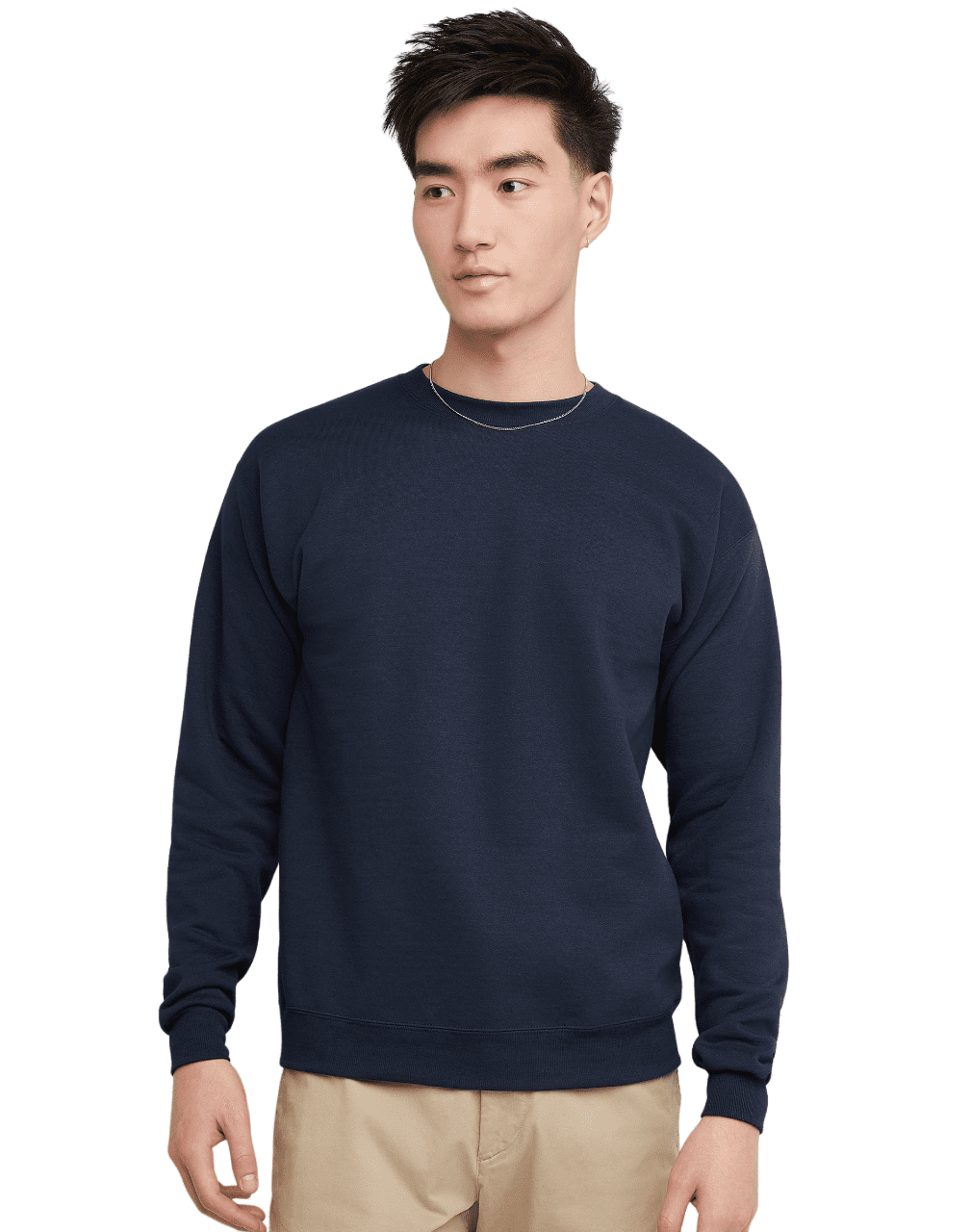 Hanes Mens EcoSmart Fleece Sweatshirt 2-Pack, 4XL, Navy
