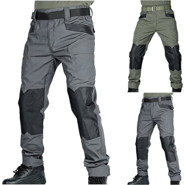 Styesk Pantalon pour Hommes Pantalon pour Hommes Poche Eau Ripstop Pantalon de Randonnée Léger Cargo Pêche Pantalon Militaire