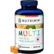 Nutrimin Multi+ Gummy for Kids - Allergen Free Vegan Vitamins and Nutrients - 120 Count of Halal Multivitamin Gummies (30 day supply)