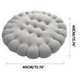 thumbnail image 3 of TUWABEII Coussins Ronds pour Siège de Chaise 40*40*8 cm, Coussin de Siège pour Chaise Intérieure Extérieure, Coussins pour Chaise Balançoire Suspendue, Coussins de Sol Ronds pour Adultes, 3 of 4