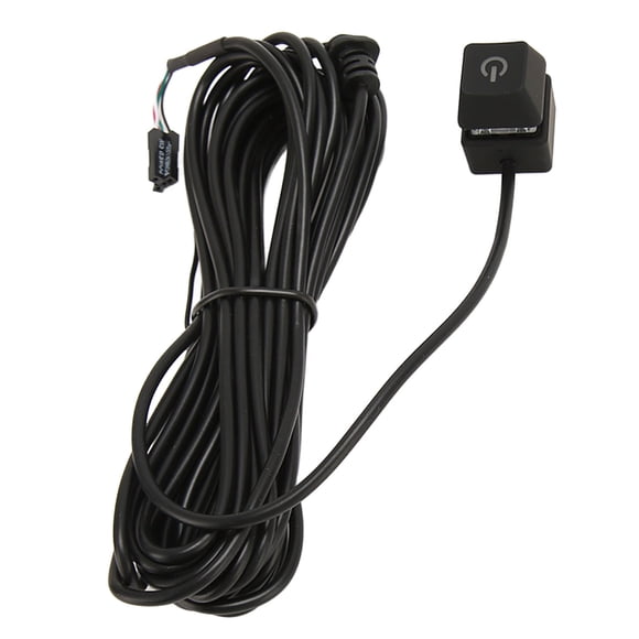 PC Power Button Extension External, PC Power Switch On Off with LED Power Supply Control Adapter Cable Computer Host Button for Computer