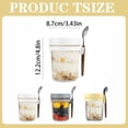 thumbnail image 3 of Overnight Oats Containers With Lids And Spoons Mason Jars With Removable Separate Compartments Airtight And Leak Proof Glass Jars For Chia Yogurt And Oatmeal, 3 of 6